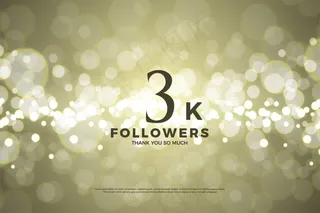 3k追随者背景与黄金背景