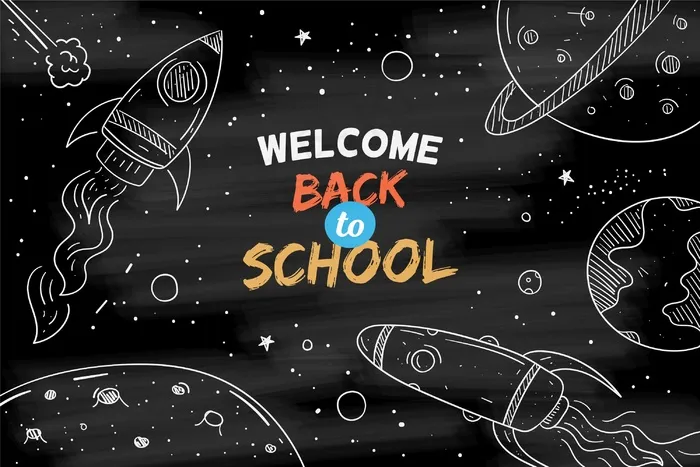 黑板回到学校背景eps,ai矢量模版下载