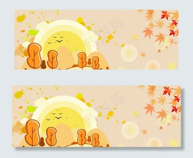 秋季黄色清新电商淘宝banner 秋季黄色清新电商淘宝banner