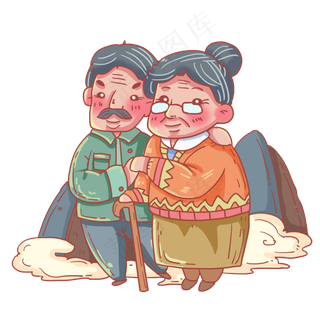 重阳节恩爱老夫妻