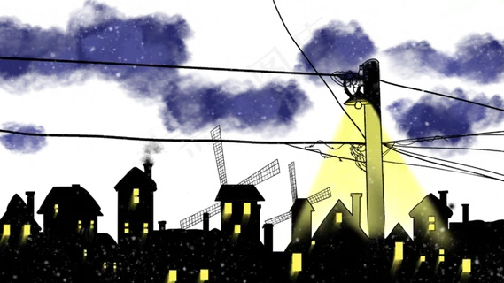 立冬冬天下雪雪花雪地夜晚雪夜 立冬冬天下雪雪花雪地夜晚雪夜