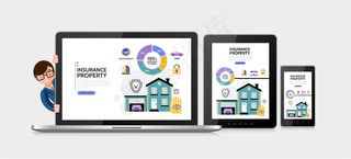 平面财产保险服务理念与小区车库车盾警报器锁示意图