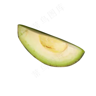 绿色圆弧牛油果食物元素