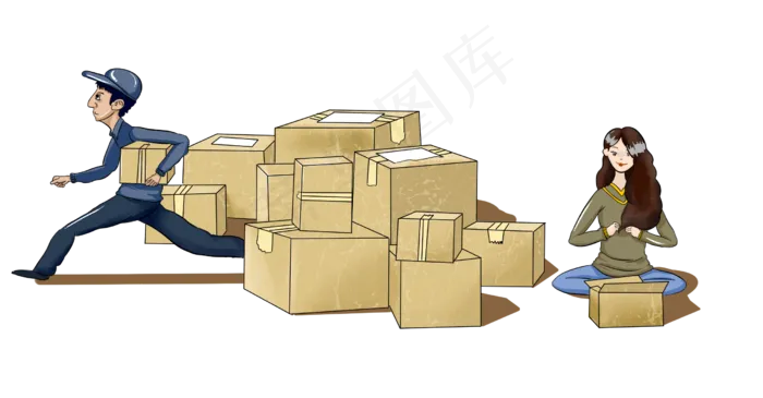 双十一促销手绘漫画(2480X1294(DPI:300))psd模版下载