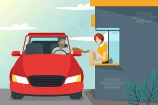 免下车窗口图示