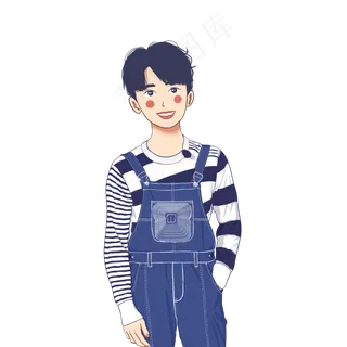 手绘可爱邻家阳光小哥哥