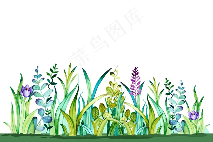 水彩春天背景eps,ai矢量模版下载