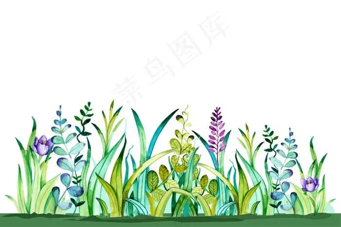水彩春天背景eps,ai矢量模版下载