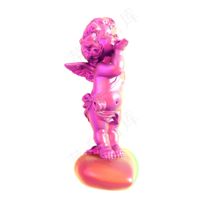 立体丘比特png图(2000X2000(DPI:300))psd模版下载