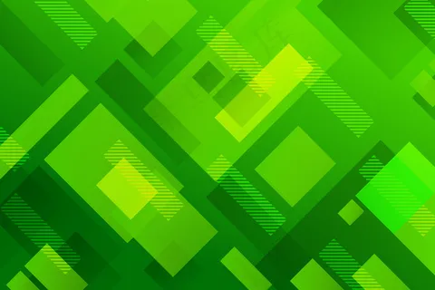 不同绿色形状的抽象背景