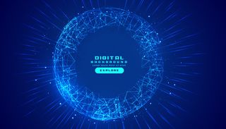 用线网连接数字技术背景