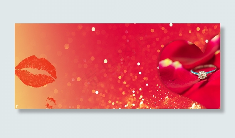 七夕浪漫爱情海报背景