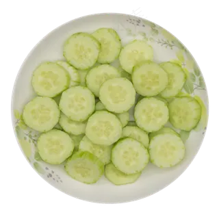 黄瓜片绿色蔬菜 黄瓜片绿色蔬菜