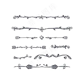 手绘装饰分隔套