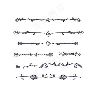 手绘装饰分隔套