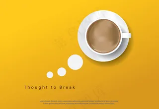 咖啡招贴画广告插画