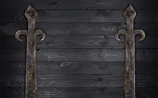 黑色木质质感搭配旧金属元素