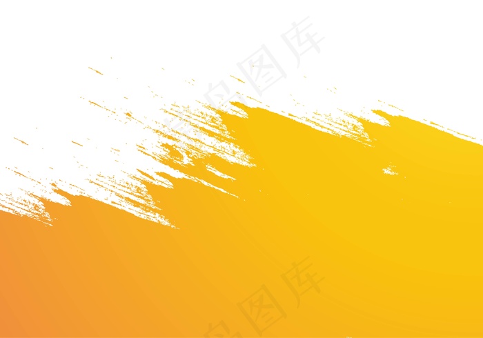 抽象橙色水彩笔刷背景