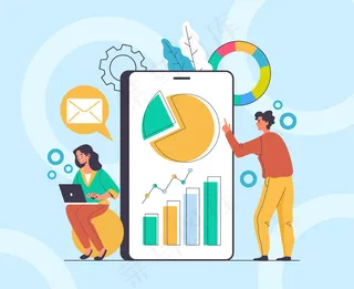 在线移动顾问财务顾问概念