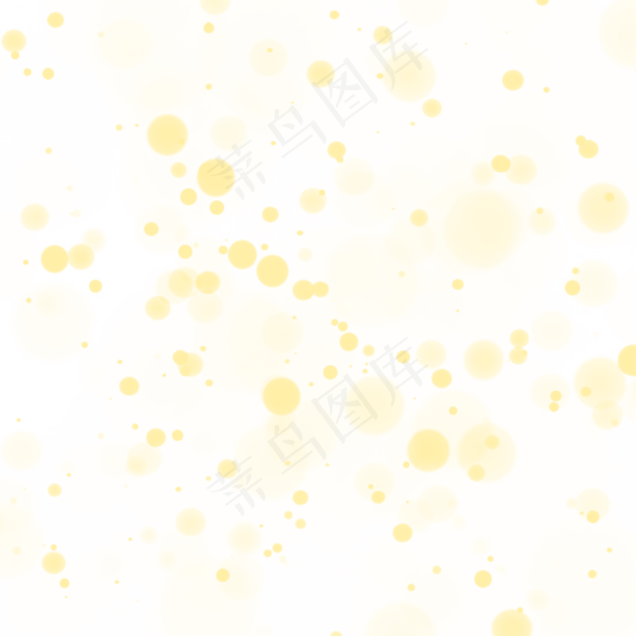 梦幻黄色点状气泡光晕元素(2000X2000(DPI:300))psd模版下载