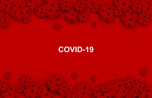 冠状病毒,covit-19 病毒。医疗保健概念。红色背景下的冠状病毒。纸艺风格。向量。 冠状病毒,covit-19 病毒。医疗保健概念。红色背景下的冠状病毒。纸艺风格。向量。