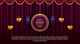 黑色星期五促销横幅banner特价