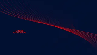 红色波浪形深色粒子背景