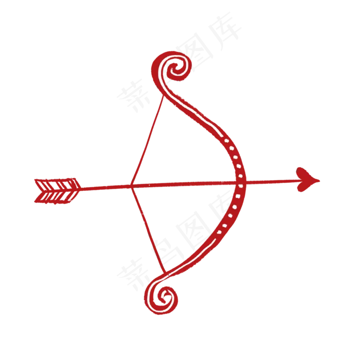 丘比特弓箭PNG免抠素材(2048X2048(DPI:300))psd模版下载