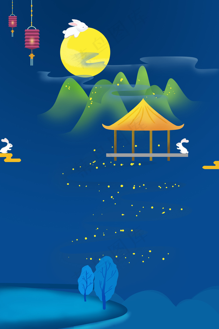 中秋佳节皓月当空