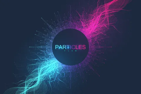 具有动态粒子、波流的抽象科学背景。