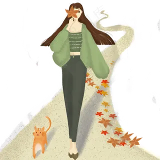 秋分唯美树林免抠图 秋分唯美树林免抠图