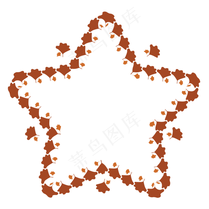 秋天主题银杏叶边框(2000X2000(DPI:300))ai矢量模版下载