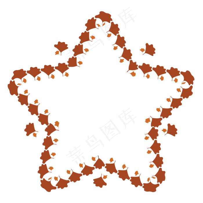 秋天主题银杏叶边框(2000X2000(DPI:300))ai矢量模版下载