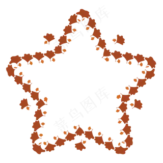 秋天主题银杏叶边框