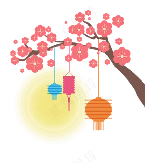 中秋贺卡边框装饰