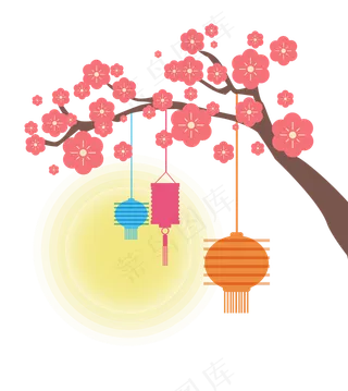 中秋贺卡边框装饰