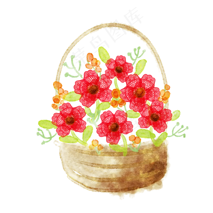 教师节花朵花篮(3000X3000(DPI:300))psd模版下载