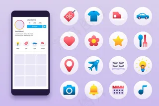 渐变模板高光集合