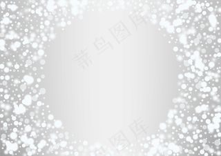 发光的白色雪花圣诞背景