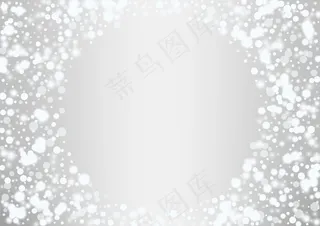 发光的白色雪花圣诞背景