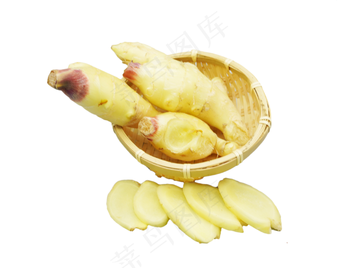 编织筐黄色生姜(3800*3000px 300 dpi )