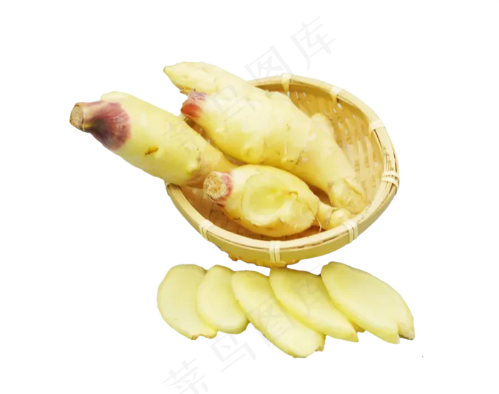 编织筐黄色生姜(3800*3000px 300 dpi )