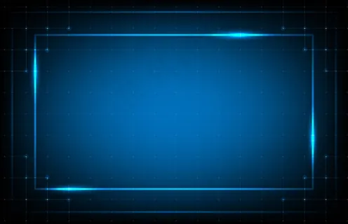 蓝框hud ui技术线的抽象背景