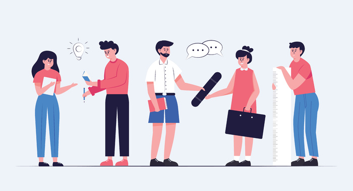 学生集思广益项目并派老师接收考试成绩。