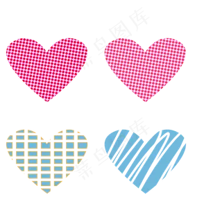 装饰爱心卡通手绘素材免费下载