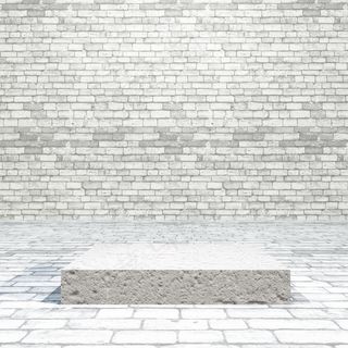 带空裙房的3d砖房