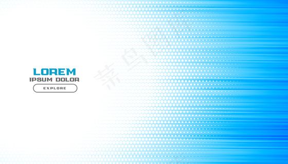 蓝色发光演示半色调背景线