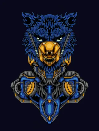 狮头机器人赛博朋克