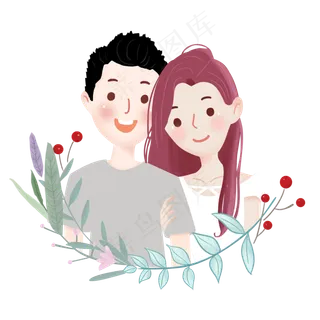 七夕情人节爱情情侣恋爱小清新手