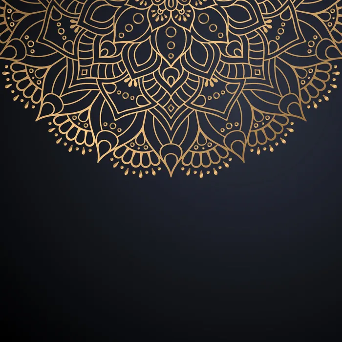 金色矢量豪华装饰曼荼罗设计背景eps,ai矢量模版下载